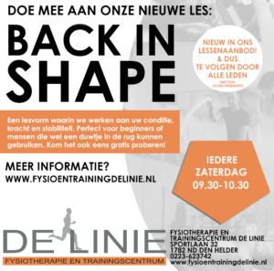 Kom ook Back in Shape!